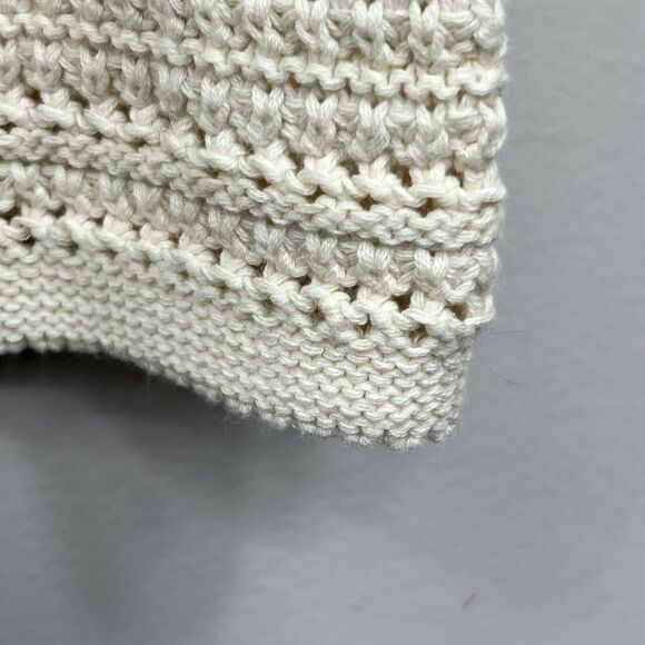 Universal Thread Beige Cotton Crochet Knit Sleeveless Romper Sz S NWT - Picture 5 of 14